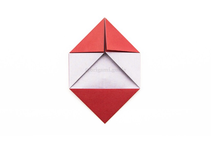 Оригами сердце пополам