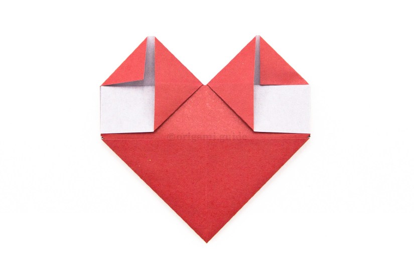 Как сделать простое оригами сердце